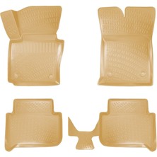 Rizline Volkswagen Touran 2003-2015 Ile Uyumlu 3D Havuzlu Paspas Bej