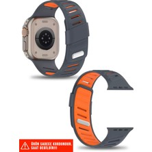 Nezih Case Watch 4/5/6/7/8/9/10/se/ultra/ultra2 44/45/49mm / Seri 10 46 / Seri 11 46mm Silikon Kordon