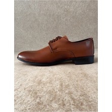 Gür Moda Ayakkabı Klasik Rugan Kahverengi Ortopedik Erkek Ayakkabı Suni Deri Kauçuk Tabanlı