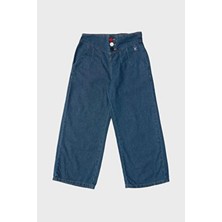 Beverly Hills Polo Club Bg Store Kız Çocuk Denim Pantolon 23FW0BHG214 Regular Fit Geniş Paça Kumaş Malzemesi
