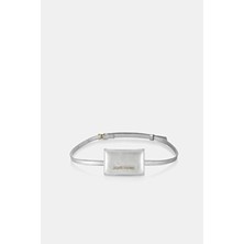 Chain Micro Gümüş Rengi Hakiki Deri Zincirli Kadın Cüzdan & Kartlık