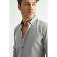 Flex Slim Fit Yumuşak Kolay Ütü Nefes Alan Erkek Gömlek