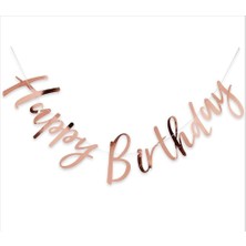 Happy Birthday Banner Kaligrafi Banner El Yazısı Happy Birthday Banner Yazı