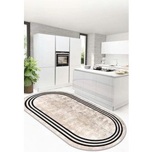 Kesme Halı Desenli Dijital Baskı Yıkanabilir Kaymaz Taban Ince Salon Mutfak Çocuk Halısı Yolluk