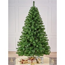 Yılbaşı Çam Ağacı 210 cm Yeşil Renkli Dayanıklı Malzeme ile Şık Dekorasyon İçin Özel Tasarım