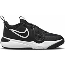 Nike Team Hustle D 11 Çocuk Basketbol Ayakkabı DV8994-002-SYHBYZ Siyah Tekstil Dış Materyal Normal Bilekli