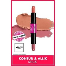 Wonder Stick Çift Taraflı Krem Allık Stick - Honey Orange And Rose
