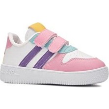 Günlük Unisex Çocuk Renkli Sneaker Bağcıklı ve Cırtlı Hafif Kaymaz Taban Rahat Spor Ayakkabı ZL001