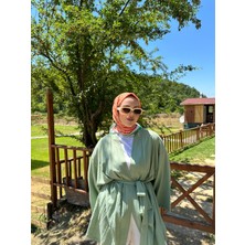Papatya Desenli Eşarp Turuncu