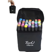 Touch 36 Adet Çift Taraflı Marker Kalem Double 6 mm ve 1 mm Uç Renkli Kırtasiye Ürünü