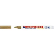 Edding Cam Kalemi 4085 Likit Tebeşir Kalemi (Sıvı Tebeşir) 1-2Mm Altın (10 Lu Paket)