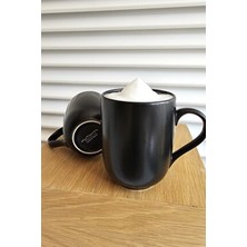 Mat Siyah Bulut Mug Kupa 2 Adet