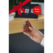 Watch of Royal Deri Kiremit Kılıflı Benzinli Çakmak Hediye Seçeneği ile Premium Tasarım