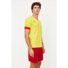 Puma Fcat Away Jersey Cyber Yellow-Puma Red Erkek Kısa Kol Dokuma Regular Fit Tişört