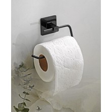 Metal Siyah Tuvalet Kağıtlığı