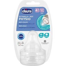 Chicco Wellbeing Silikon 2'li Biberon Emziği 4 Ay+