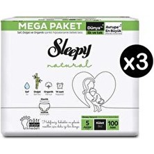 Natural 5 Numara Junior 300'LÜ Külot Bez