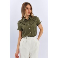 Maria Slim Fit Kadın Gömlek