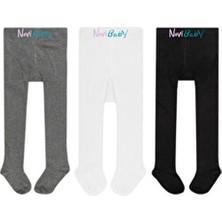 3'lü Bebek Pamuklu Külotlu Çorap, Çocuk Yenidoğan Pamuk Kız Erkek Okul Çorabı, Beyaz Ekru Pembe Vs.
