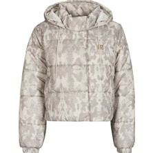 Kadın Mont Bej Mont Kısa Hillgate Aop Cropped Puffer