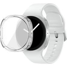 Samsung Galaxy Watch 8 40MM ile Uyumlu Kasa ve Ekran Koruyucu 360 Tam Koruma Silikon Kılıf