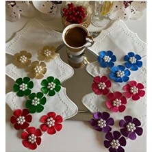 Kahve Yanı Peçete,kahve Yanı Sunum Peçetesi,tepsi Sunum Peçetesi,servis Peçetesi,3 Boyutlu,incili