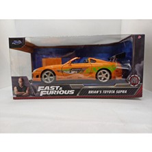 , 253203005HIZLI ve Öfkeli Fast & Furious 1995 Toyota Supra 1:24, Lisanslı, Die- Cast  21 cm