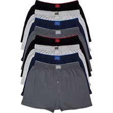 Tutku Erkek Penye Havlu Bel Boxer Düz Desenli 3XL Çok Renkli 8'li Paket Fırsat Ürünü