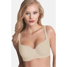 Le Jardin LE JARDİN Amanda Toparlayıcı Ultra Soft Sütyen Kapsız Bej Dokuma Kumaş ile Gün Boyu Konfor