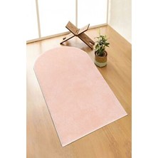 Valery Home Vl Yıkanabilir Peluş  Pembe Seccade Overloklu Namazlık 60 x 100