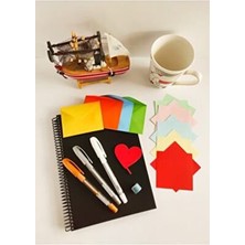 Siyah Yapraklı Defter Ahşap Kapaklı Fotograf Albüm Defteri