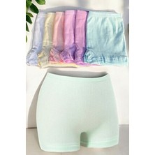 Dondeza 6lı Kız Çocuk Renkli Likralı Pamuklu Fitilli Boxer Külot 3'lü Paket İçeriği ile Rahat Tasarım