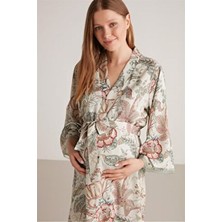 Catherine's Hamile Sabahlık-2440 Kadınlar İçin Şık Tasarımlı Yumuşak Dokulu Örme