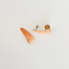 Snail Çelik Küpe Oranj