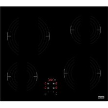 108.0669.349 Cam Seramik 60 Cm. 4 Gözü Elektrikli Black Glass Ocak