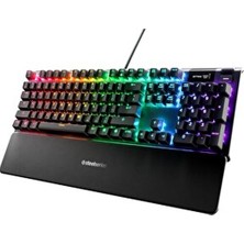 Steelseries Apex 5 Hibrit Mekanik Gaming Klavye - OLED Ekran - Bilek Desteği - Türkçe Q