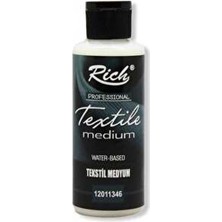 Rich LISINYA202 Tekstil Medium 120 cc Beyaz Renkli Akrilik Boya Yardımcı Ürün