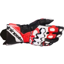 Alpinestars Gp Plus R V3 Korumalı Deri Motosiklet Eldiveni Siyah  Kırmızı  Beyaz