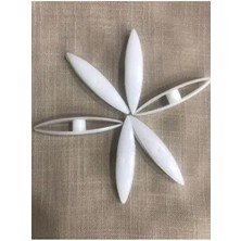 Mekik Oya El Işi Altı Adet Beyaz