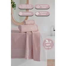 Cumba %100 Pamuk 3’lü Havlu Takımı - 30X50, 50X90, 70X140