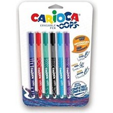 Carioca Oops Silinebilir Tükenmez Kalem 0,7 Mm 6 Renk 43037 Blister