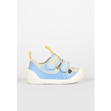 Vicco Hafif Erkek İlk Adım Kot Ayakkabı Bej Renkli Poliüretan Malzeme ve Termoplastik Taban