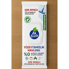 Ak Fresh Beyaz Sabun Katkılı Mopa Uyumlu Yer Temizlik Havlusu 48 Yaprak, Dayanıklı Özel Ambalaj