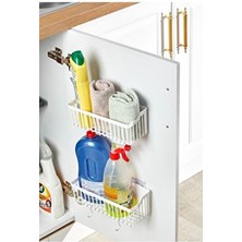 2 Adet Yapışkanlı Plastik Raf Düzenleyici Organizer