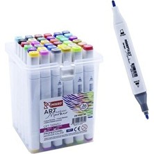 Trendnova Art Çift Taraflı Art Marker Kalem Seti 36'lı Set