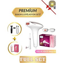 Premium Yüz ve Vücüt Bakım & Lazer Epilasyon Seti, Tüy Alma, Kalem Düzeltici, Traş Makinesi+Lambader