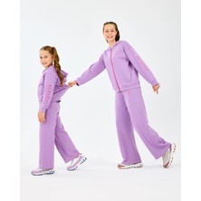 Skechers G Lw Fleece Full Zıp Sweatshirt Büyük Kız Çocuk Mor Sweatshirt SK2520009-4009