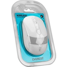 Sm-18 USB Beyaz/gri 2.4ghz Optik Kablosuz Mouse