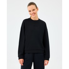 Skechers W Essential Crewneck Sweatshirt Kadın Siyah Sweatshirt S2610011-3817