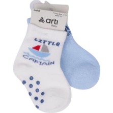 Artı Kids Filip 2'li Abs'li Erkek Bebek Çorap 44143